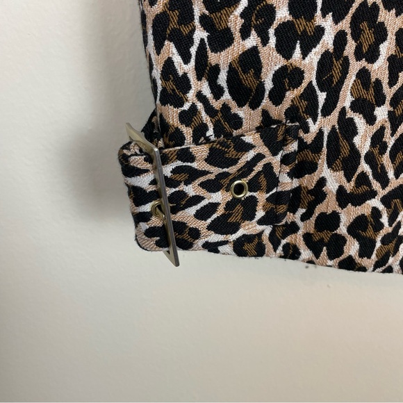 Bianca Nygard Leopard Print Moto Jacket Size 10 - Picture 7 of 10
